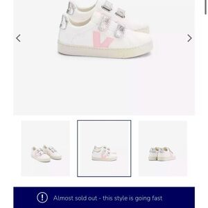 Veja Toddler Metallic Esplar Sneaker